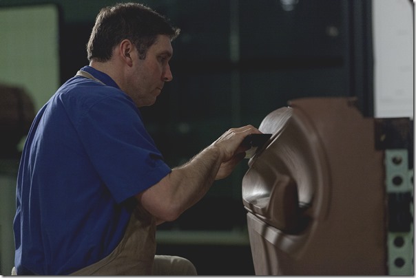 Mark Dybis, creative sculptor, works by hand to bring the designers’ vision of the Buick Avista Concept to life.