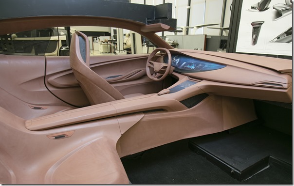 The hand-sculpted clay model of the Buick Avista Concept shows the designers their vision in the physical form.