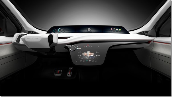 Chrysler Portal Concept high-mount display and instrument panel